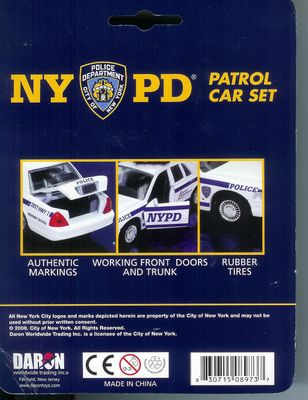 Daron NYPD Patrol Car Set 1/43 Scale Free Shipping
