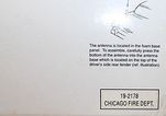 First Gear Chicago Fire Dept. 1956 Ford Tudor Chief's Car 1/34 SCALE #19-2178