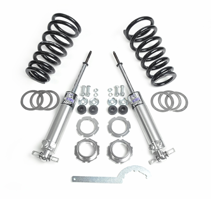 Global West's 196467 ABody SB Front coilover kit using Viking Double Adj shocks