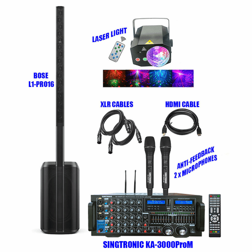 Bose L1 Pro 16 + Singtronic KA-3000ProM Professional Complete Karaoke System