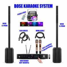 Bose L1 Pro 8 (pair) + Singtronic DSP-4000Pro Professional Complete Karaoke System