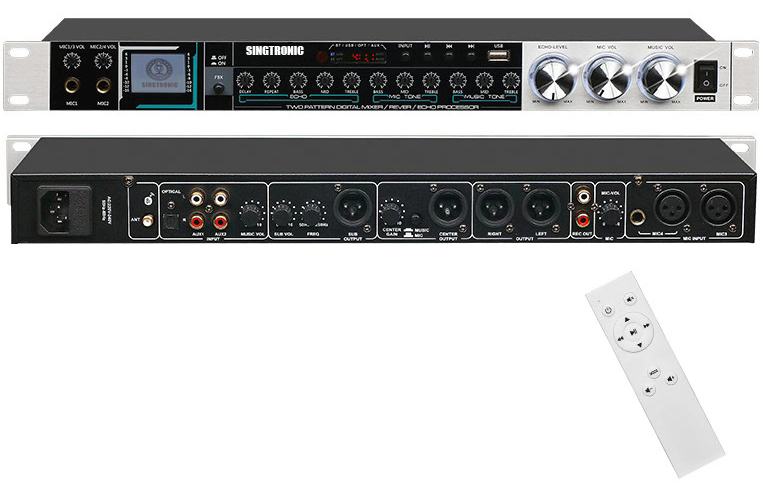 Professional Digital Karaoke Mixer & Pre-Effects w/ Bluetooth
