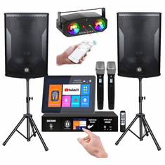 Karaoke System Professional Digital 4000W Free: 5TB Touch Screen Karaoke 21" Tablet