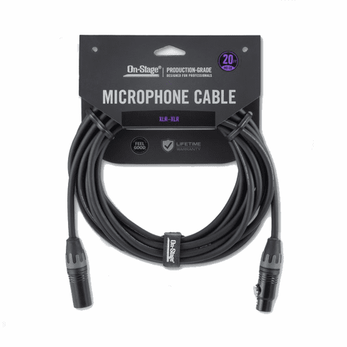 Professional XLR Male to XLR Female Production-Grade Cable (XLR to XLR) 20 ft