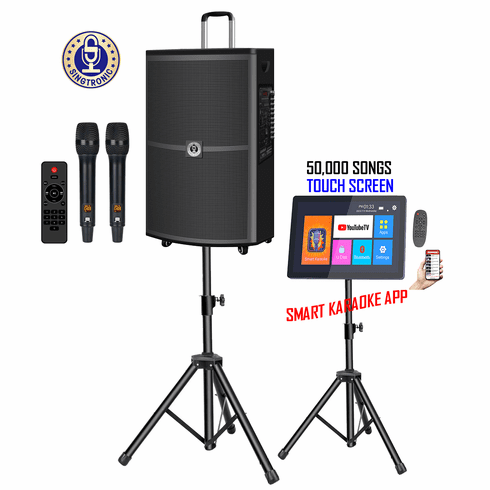 Lecteur Karaoké Professionnel Singtronic KTV-7000HD - Avec Disque Dur, 2 Micros, Ports HDMI/USB