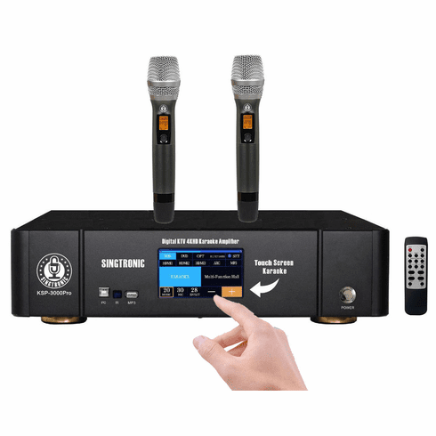 Singtronic KSP-3000Pro Professional 3 in 1 Digital 3000W Karaoke Sound Processor Amplifier
