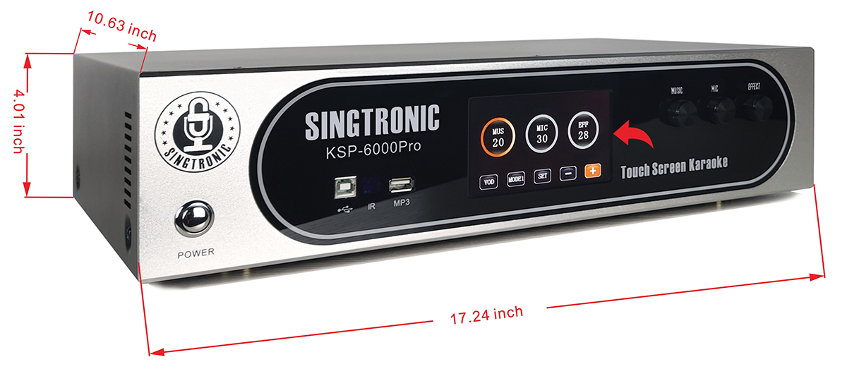 Singtronic KSP6000Pro 6000W Digital 3in1 Karaoke Processor