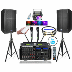 Singtronic Professional 4000W YouTube Karaoke System via iPhone & PC Android