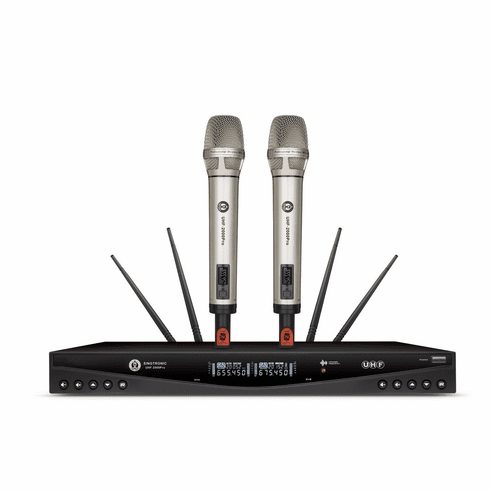 Singtronic UHF-2000Pro Professional Dual UHF PLL True Diversity Wireless Microphone Karaoke System