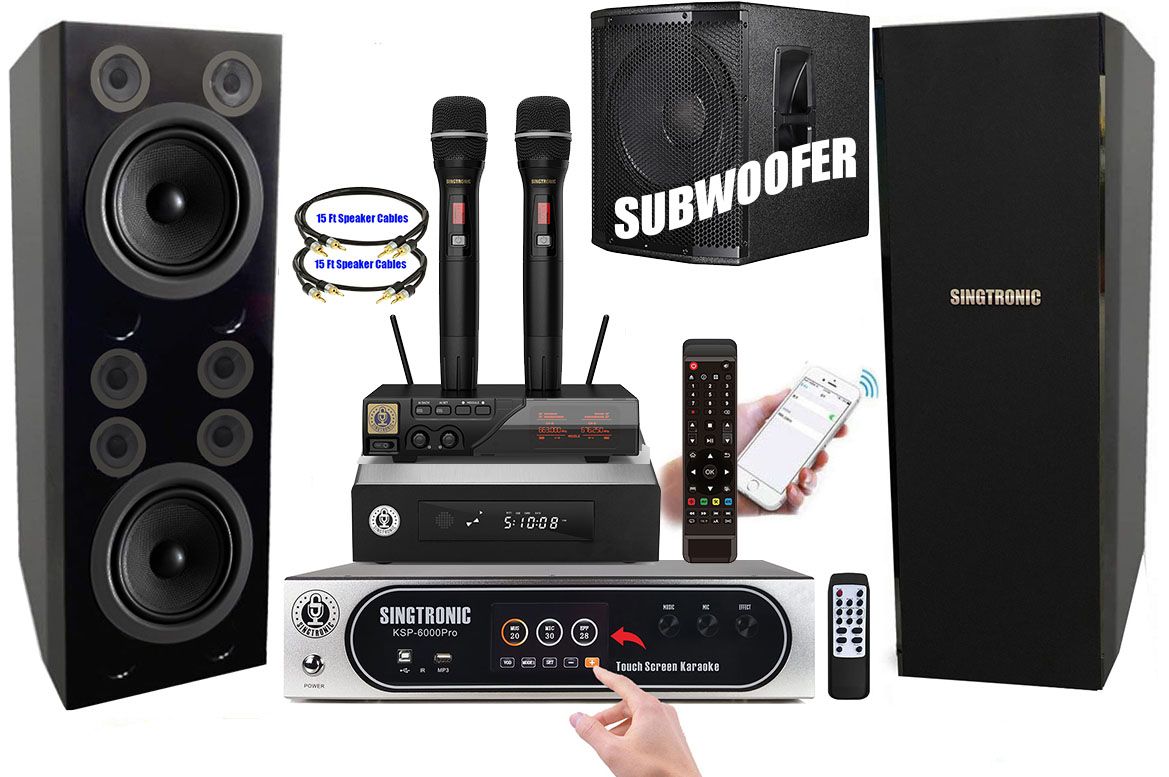 Complete Karaoke System Singtronic Professional 6000W