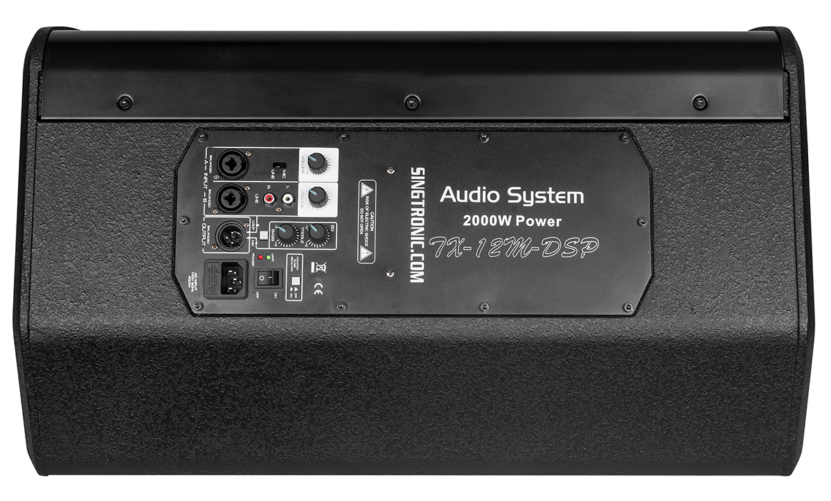 Singtronic TX12MDSP Professional 2000W Powered Monitor Speaker System.