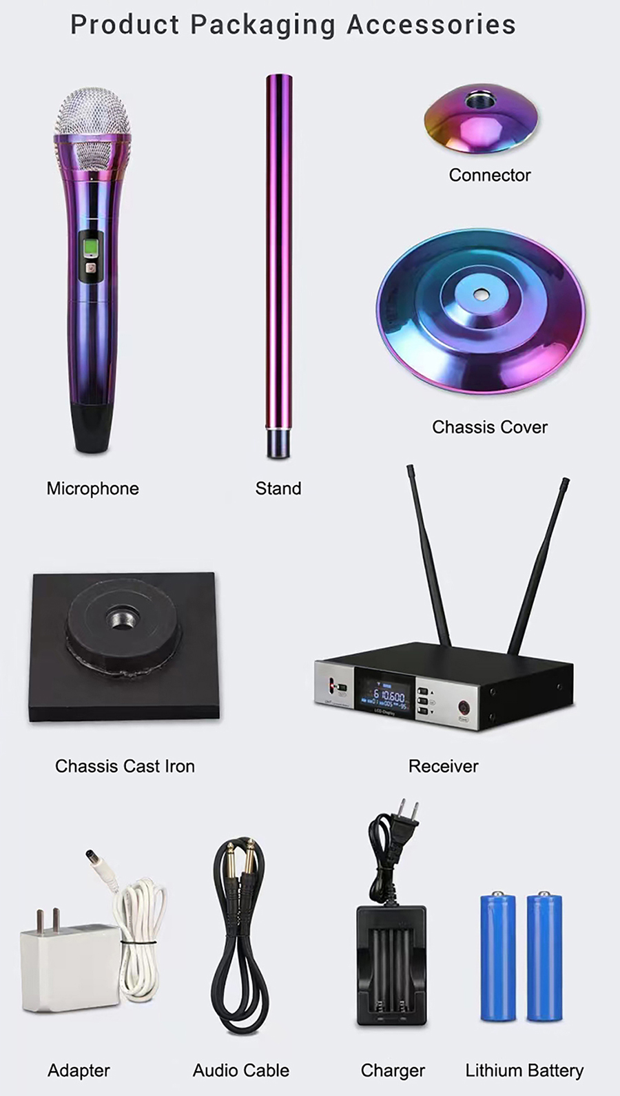 Singtronic UHFGM22 Professional Giant Single Wireless Microphone Karaoke