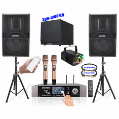 YouTube Karaoke System by iPhone / iPad &amp; PC Tablet Professional 3500W Complete System