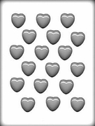 1-1/8" Smooth Heart Hard Candy Mold # 1032