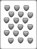 1-1/8" Smooth Heart Hard Candy Mold # 1032