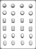 1" Jewel Assortment Hard Candy Mold # 5117