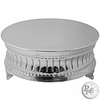 24" Round Nickelplated Cake Plateau