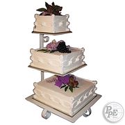 3 Tier Square 21" Tall Presentation Cake Stand