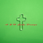 4" x 2" Cross Cookie Cutter