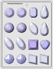 Assorted 1-3/4" Gems Hard Candy Mold # 5126