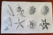 Assorted Flower & Leaves Mold (NM-083) by Sunflower Sugar Art