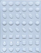 Assorted Large Gems Hard Candy Mold # 5120