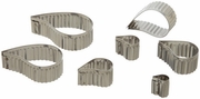 Ateco 5207 Serrated Comma Set, 7 Pc