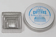 Ateco Fluted Square Cutter Set