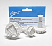 Ateco Set of 3 Carelian Leaf Sugarpaste Cutters