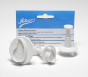 Ateco Set of 3 Curved Leaf Sugarpaste Cutters