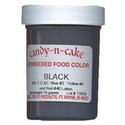 Black Powdered Food Color, 18g by Candy-n-Cake