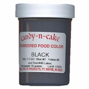 Black Powdered Food Color, 18g by Candy-n-Cake