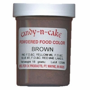 Brown Powdered Food Color, 18g by Candy-n-Cake