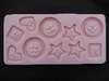 Buttons Mold (SM-038)  by Sunflower Sugar Art