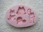 Cats Mold (NM-184) by Sunflower Sugar Art