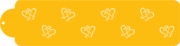 Dancing Hearts Side Stencil - C347