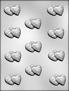 Double Heart Chocolate Mold