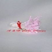 Faerie Sparkle Stamens, Light PinkTips & White Stems