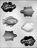 Fish, Frogs & Turtles Chocolate Mold