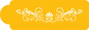 Fleur De Lis Side Stencil - C375