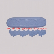Flowers & Leaves Silicone Mold 8-1/2" x 1-1/2"  (44-1028)
