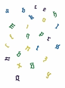 FMM Old English Lowercase Letter Tappit Cutter Set  (CutOe2)