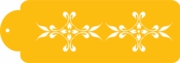 French Medallion Side Stencil - C068