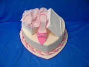 Heart shape-with high heel pink shoe - by My Pink Apron Heart shape-with high heel pink shoe - by My Pink Apron