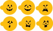 Jack-O-Lantern Cookie Top Stencil Set - C178