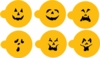 Jack-O-Lantern Cookie Top Stencil Set - C178