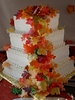 L.Hill - Fall Leaves Wedding Cake