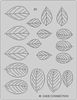 Leaf Gelatin Veining Sheet 1