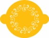 Leafy Scroll Top Stencil - C558