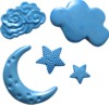 Moon, Stars & Clouds by First Impressions Molds  (MN-225)